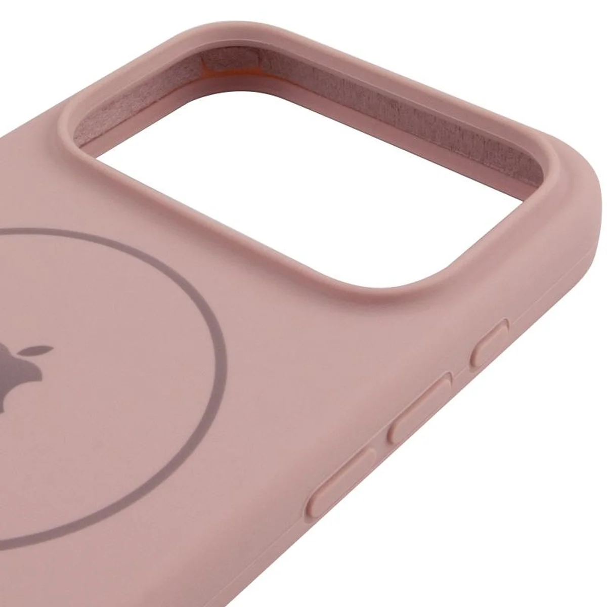 Чехол Silicone Case Full Protective (AA) V2 with MagSafe для Apple iPhone 17 Pro (6.3") Розовый / Pink Sand