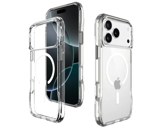 Чохол TPU Space Octagon with MagSafe для Apple iPhone 17 Pro (6.3") Clear