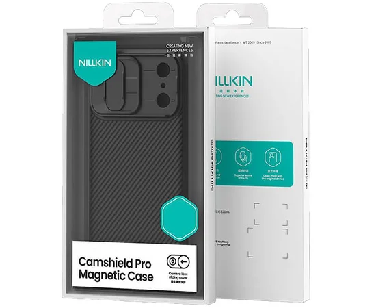 Карбонова накладка Nillkin CamShield Pro Magnetic для Apple iPhone 17 Pro (6.3") Black