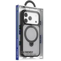 TPU+PC чехол Blueo Skin Friendly 360 Rotatable Stand with MagSafe для Apple iPhone 17 Pro (6.3") Black