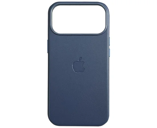 Кожаный чехол Leather Case (AAA) with MagSafe and Animation для Apple iPhone 17 Pro (6.3") Blue