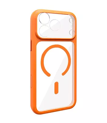 Чехол TPU GETMAN Moon Clear with MagSafe для Apple iPhone 17 Pro (6.3") Orange Чехол TPU GETMAN Moon Clear with MagSafe для Apple iPhone 17 Pro (6.3") Orange