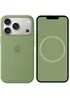 Чехол Silicone case (AAA) with Magsafe and Animation для Apple iPhone 17 Pro (6.3") Light Moss