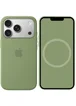 Чохол Silicone case (AAA) with Magsafe and Animation для Apple iPhone 17 Pro (6.3") Light Moss