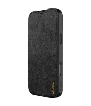 Кожаный чехол-книжка Nillkin Qin Pro Camshield для Apple iPhone 17 Pro (6.3") Black