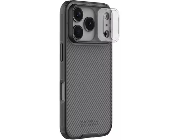 Карбоновая накладка Nillkin CamShield Pro для Apple iPhone 17 Pro (6.3") Transparent black