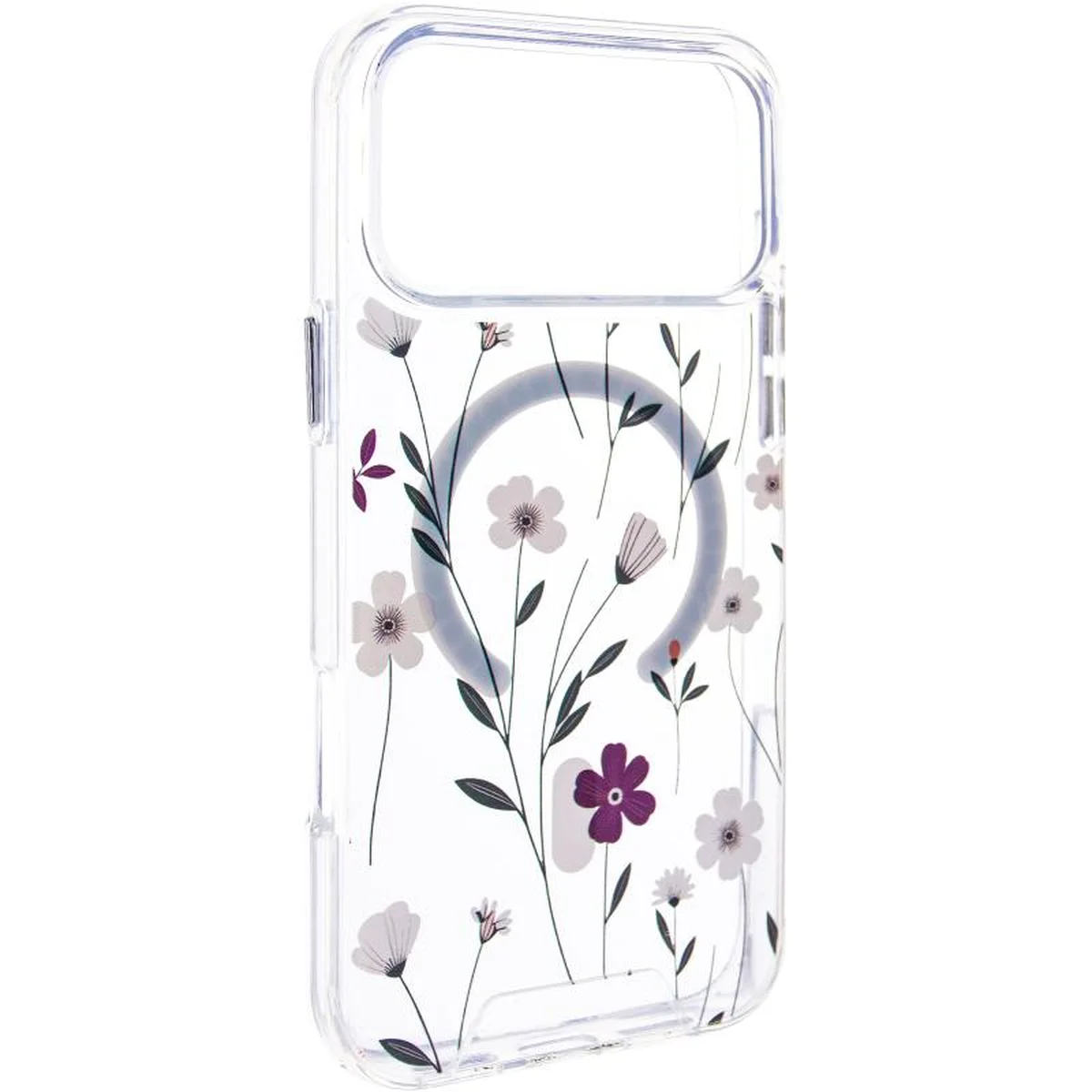 TPU+PC чохол Clear Garden with MagSafe для Apple iPhone 17 Pro (6.3") Cherry Petal