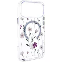 TPU+PC чохол Clear Garden with MagSafe для Apple iPhone 17 Pro (6.3") Cherry Petal