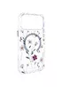 TPU+PC чехол Clear Garden with MagSafe для Apple iPhone 17 Pro (6.3") Cherry Petal