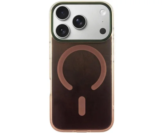 Чехол TPU Shiny Mountain (MagFit) для Apple iPhone 17 Pro (6.3") Chocolate