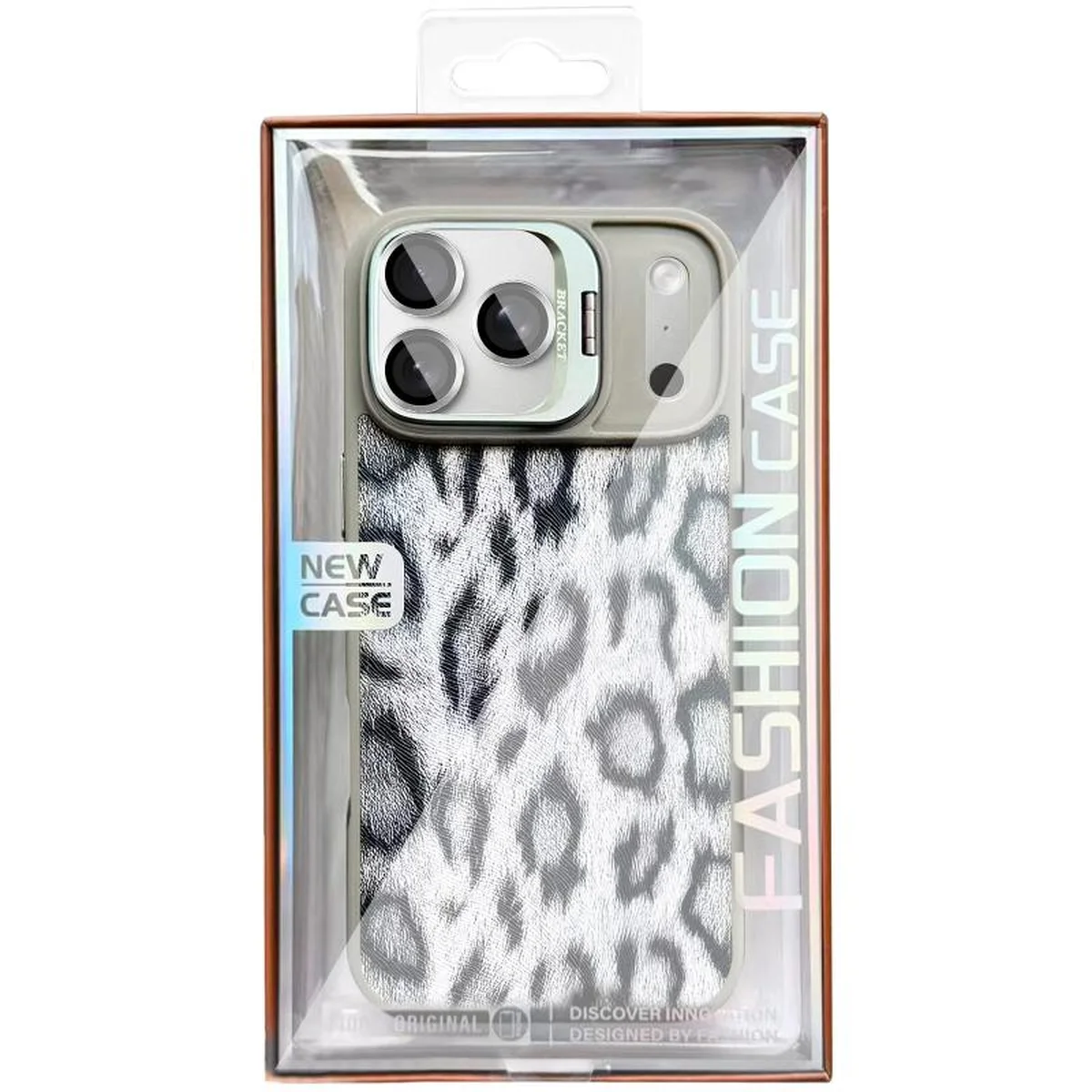 Чохол TPU+PC Wild Leopard with MagSafe and Lens для Apple iPhone 17 Pro (6.3") Grey