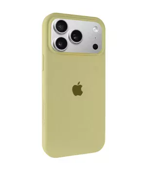 Чехол Silicone Case Full Protective (AA) для Apple iPhone 17 Pro (6.3") Желтый / Mellow Yellow