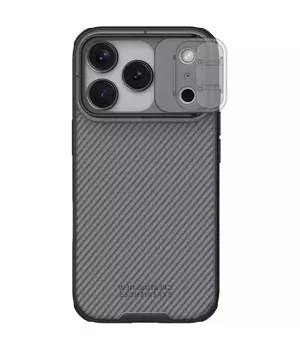 Карбонова накладка Nillkin CamShield Pro для Apple iPhone 17 Pro (6.3") Transparent black