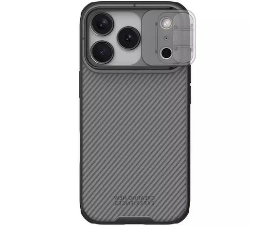Карбоновая накладка Nillkin CamShield Pro для Apple iPhone 17 Pro (6.3") Transparent black