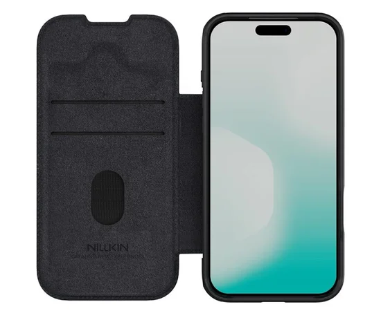 Шкіряний чохол-книжка Nillkin Qin Pro Camshield для Apple iPhone 17 Pro (6.3") Black