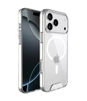 Чохол TPU Space Case with MagSafe для Apple iPhone 17 Pro (6.3") Прозорий