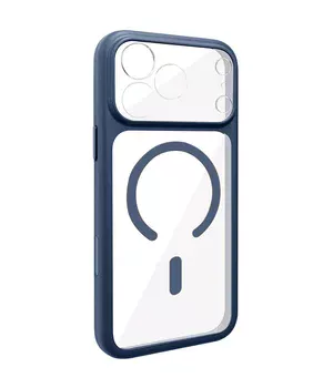 Чехол TPU GETMAN Moon Clear with MagSafe для Apple iPhone 17 Pro (6.3") Blue