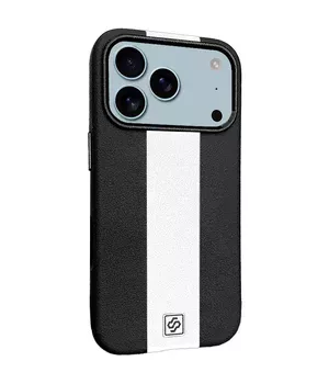Кожаный чехол Rally with MagSafe для Apple iPhone 17 Pro (6.3") Black / White