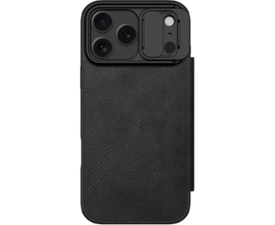 Шкіряний чохол-книжка Nillkin Qin Pro Camshield для Apple iPhone 17 Pro (6.3") Black