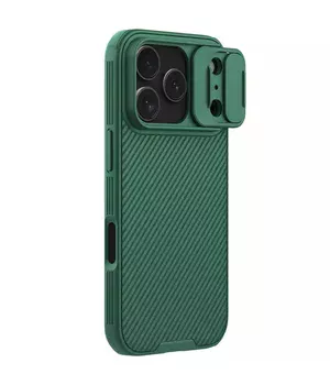 Карбоновая накладка Nillkin CamShield Pro для Apple iPhone 17 Pro (6.3") Deep Green