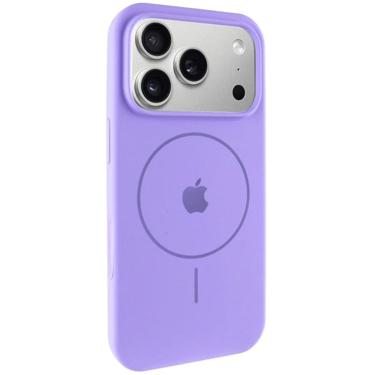 Чехол Silicone Case Full Protective (AA) V2 with MagSafe для Apple iPhone 17 Pro (6.3") Сиреневый / Dasheen
