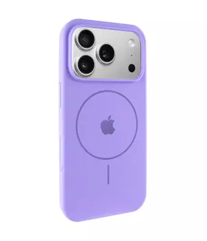 Чехол Silicone Case Full Protective (AA) V2 with MagSafe для Apple iPhone 17 Pro (6.3") Сиреневый / Dasheen