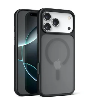 TPU+PC чохол Metal Buttons with MagSafe для Apple iPhone 17 Pro (6.3") Чорний / Black