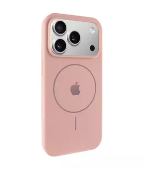 Чехол Silicone Case Full Protective (AA) V2 with MagSafe для Apple iPhone 17 Pro (6.3") Розовый / Pink Sand