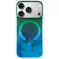 Чохол TPU Shiny Mountain (MagFit) для Apple iPhone 17 Pro (6.3") Green / Blue