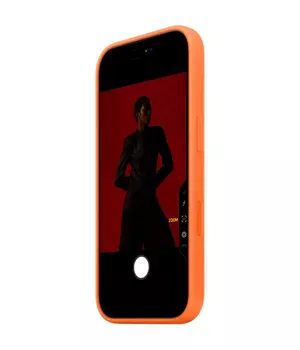 Чехол Silicone case (AAA) with Magsafe and Animation для Apple iPhone 17 Pro (6.3") Orange