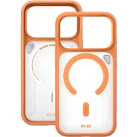 TPU+PC чехол Blueo Frosted Heat Dissipation Stand with MagSafe для Apple iPhone 17 Pro (6.3") Оранжевый