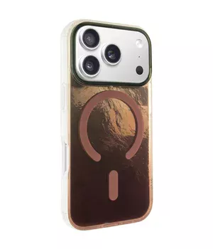 Чехол TPU Shiny Mountain (MagFit) для Apple iPhone 17 Pro (6.3") Chocolate