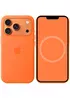 Чехол Silicone case (AAA) with Magsafe and Animation для Apple iPhone 17 Pro (6.3") Orange