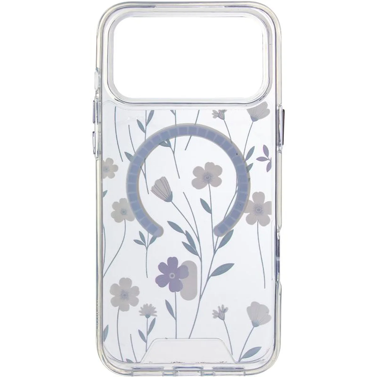 TPU+PC чохол Clear Garden with MagSafe для Apple iPhone 17 Pro (6.3") Cherry Petal