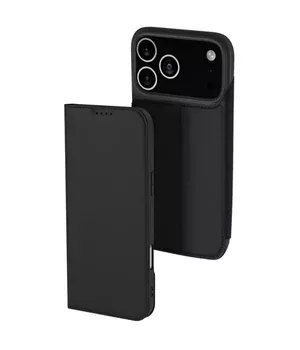Чехол-книжка Dux Ducis с карманом для визиток для Apple iPhone 17 Pro (6.3") Черный