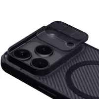 Карбонова накладка Nillkin CamShield Pro Magnetic для Apple iPhone 17 Pro (6.3") Transparent black