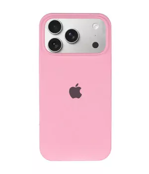 Чохол Silicone Case Full Protective (AA) для Apple iPhone 17 Pro (6.3") Рожевий / Light pink