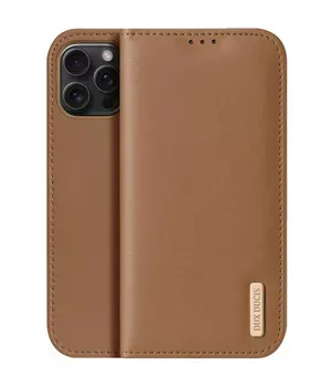 Чехол-книжка Dux Ducis Hivo для Apple iPhone 17 Pro (6.3") Brown