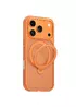TPU+PC чехол Blueo Skin Friendly 360 Rotatable Stand with MagSafe для Apple iPhone 17 Pro (6.3") Orange