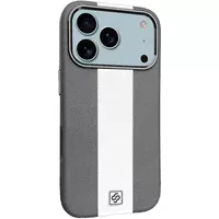 Шкіряний чохол Rally with MagSafe для Apple iPhone 17 Pro (6.3") Grey / White