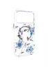 TPU+PC чехол Clear Garden with MagSafe для Apple iPhone 17 Pro (6.3") Blue Blossom