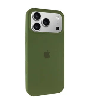 Чохол Silicone Case Full Protective (AA) для Apple iPhone 17 Pro (6.3") Зелений / Dark Olive