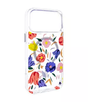 TPU+PC чехол Clear Garden with MagSafe для Apple iPhone 17 Pro (6.3") Tropical Art