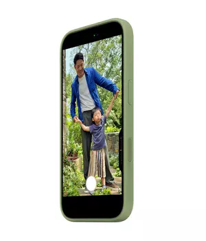 Чохол Silicone case (AAA) with Magsafe and Animation для Apple iPhone 17 Pro (6.3") Light Moss