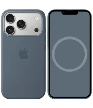 Чохол Silicone case (AAA) з Magsafe and Animation для Apple iPhone 17 Pro (6.3") Anchor Blue