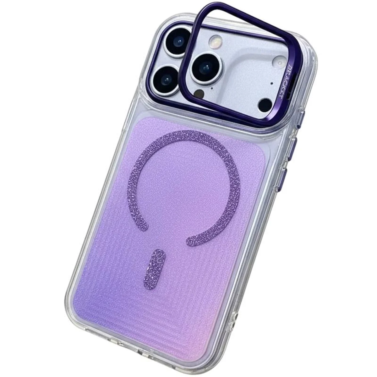 Чехол TPU+PC Jewel Sparkle with MagSafe для Apple iPhone 17 Pro (6.3") Lavender Glitter