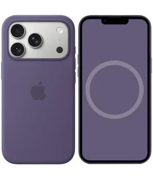 Чохол Silicone case (AAA) with Magsafe and Animation для Apple iPhone 17 Pro (6.3") Purple Fog