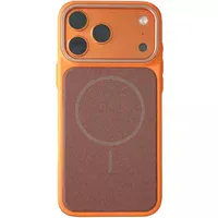 Чехол TPU TechWoven Hybrid with MagSafe для Apple iPhone 17 Pro (6.3") Orange / Brown