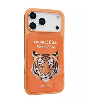 TPU+PC чехол Animal Club для Apple iPhone 17 Pro (6.3") Hermes Orange