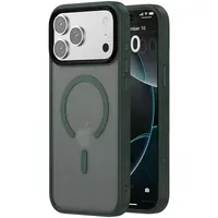 TPU+PC чохол Metal Buttons with MagSafe Colorful для Apple iPhone 17 Pro (6.3") Зелений / Dark Green